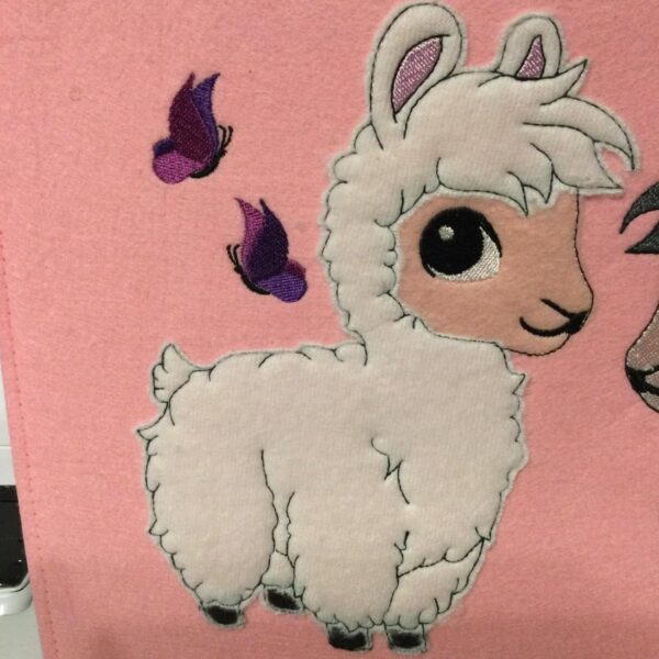Stickdatei Applikationsdatei Alpaka