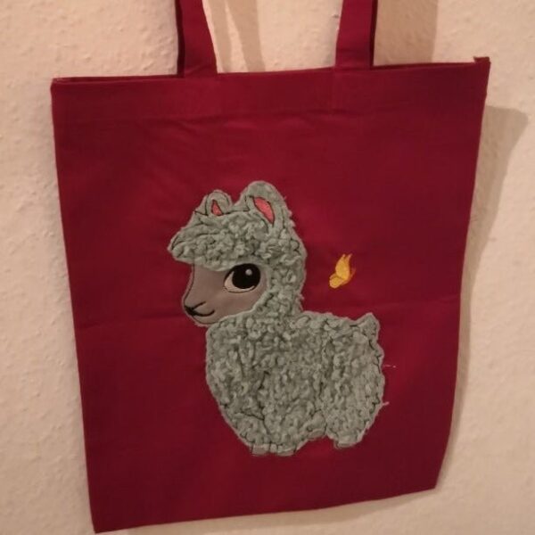 Stickdatei Applikationsdatei Alpaka