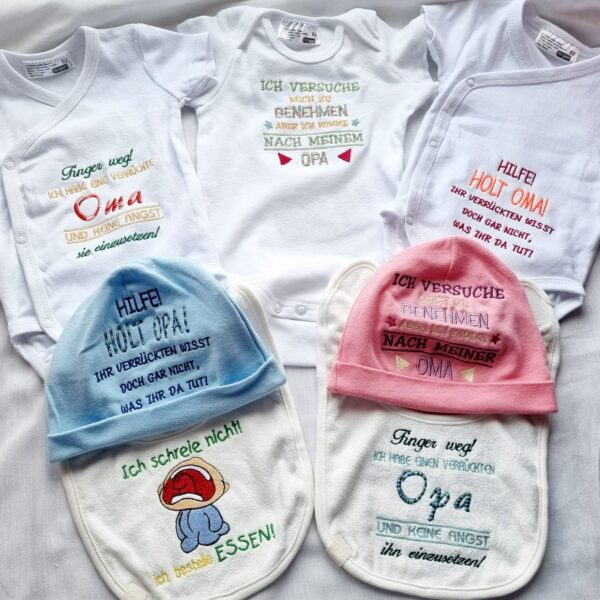 Stickdatei Babysprüche