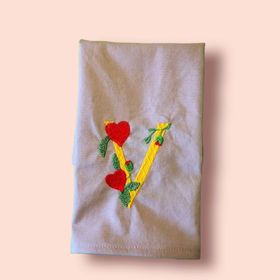 Stickdatei Buchstaben Monogramm mit Herzen