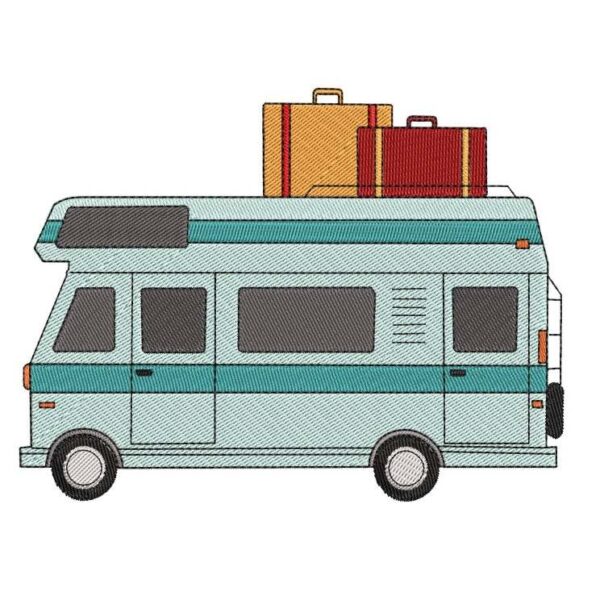 Stickdatei Camping Wohnmobil