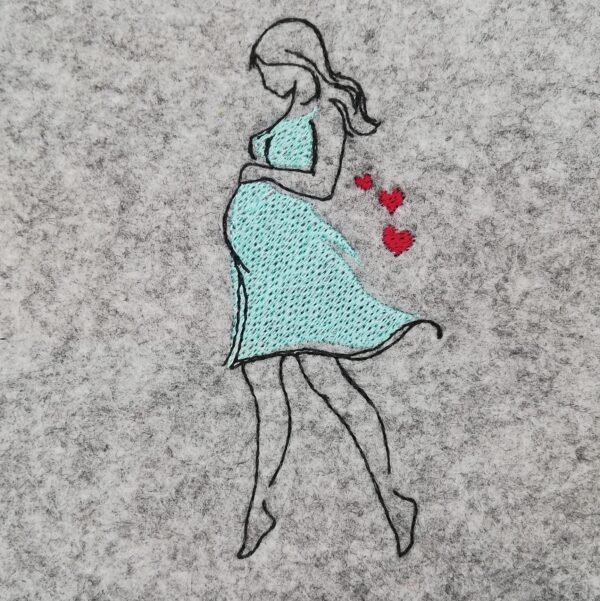 Stickdatei Dekore für Mutterpasshüllen und mehr