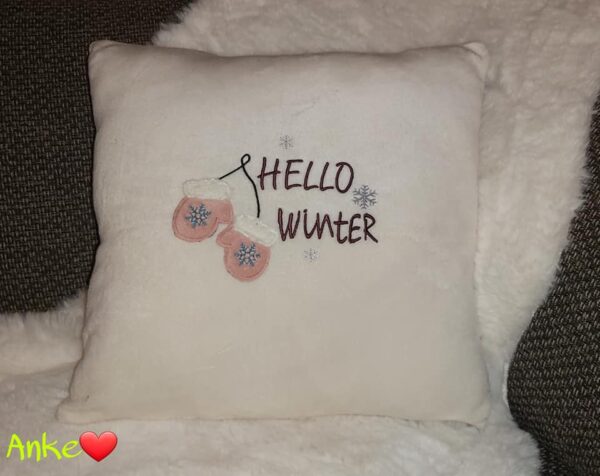 Stickdatei DoodleAppli Hello Winter