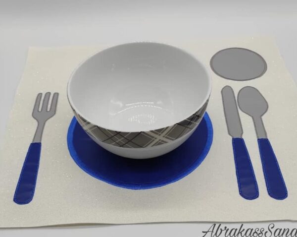 Stickdatei Besteck Doodleapplikation