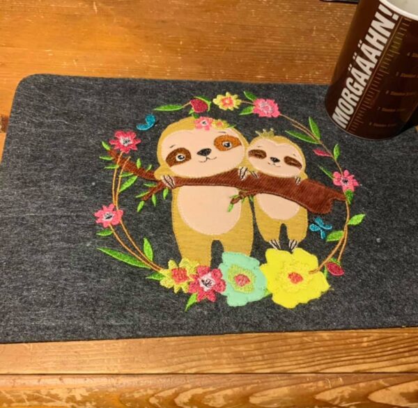 Stickdatei Faultier Vollstick