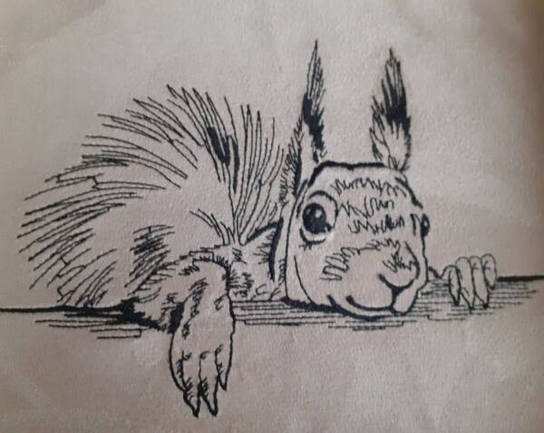 Stickdatei Eichhörnchen Kritzel