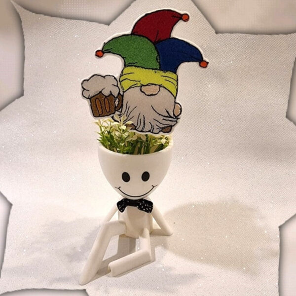 Stickdatei Wichtel Fasching