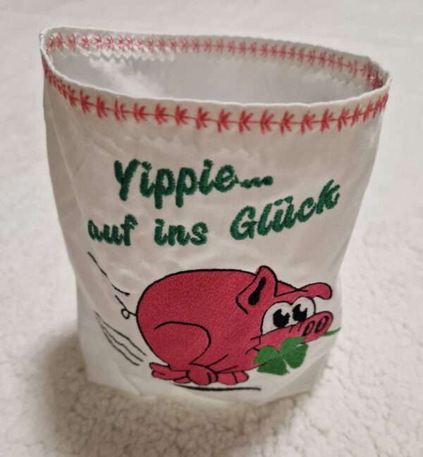 Stickdatei Schwein Glücksschwein