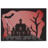 Stickdatei Haus Scherenschnitt-Stil Halloween