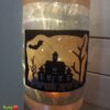 Stickdatei Haus Scherenschnitt-Stil Halloween