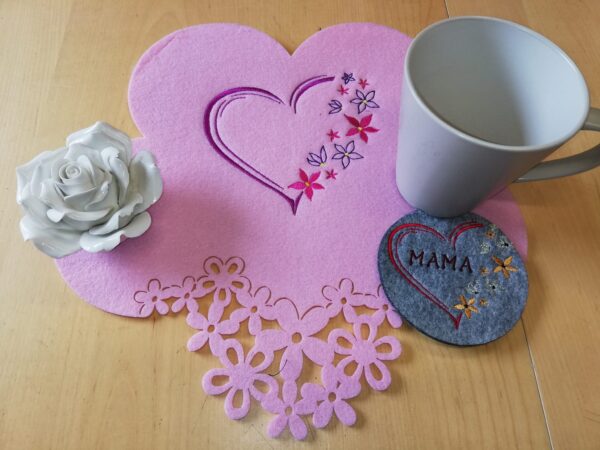 Stickdatei Herzige Herzen