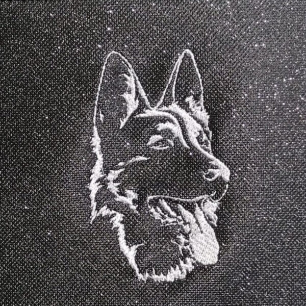 Stickdatei Hund Schäferhund Kritzel