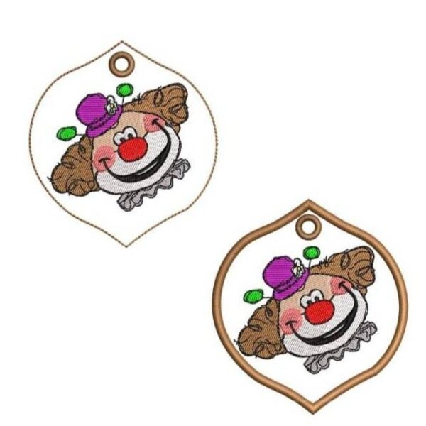 ITH Stickdatei Clownsanhänger