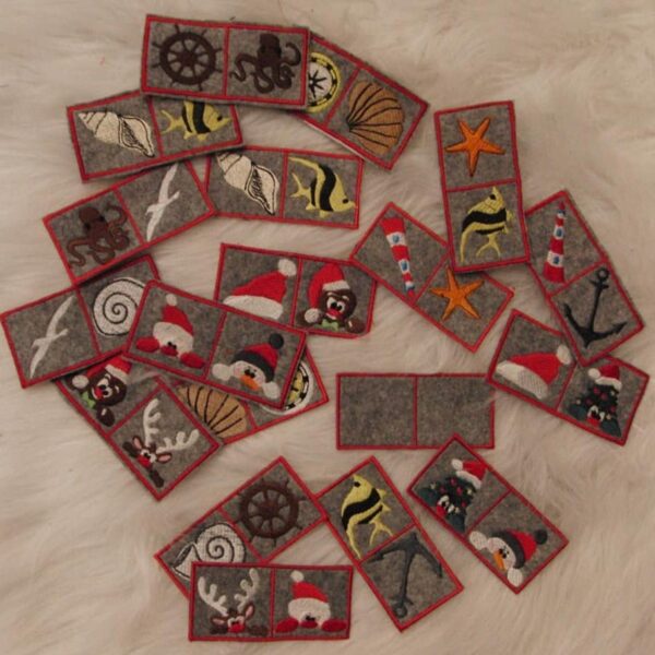 ITH Stickdatei Dominospiel Blanko 🎮