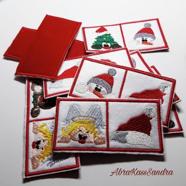 ITH Stickdatei Dominospiel Blanko 🎮