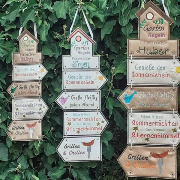 ITH Stickdatei Gartendeko