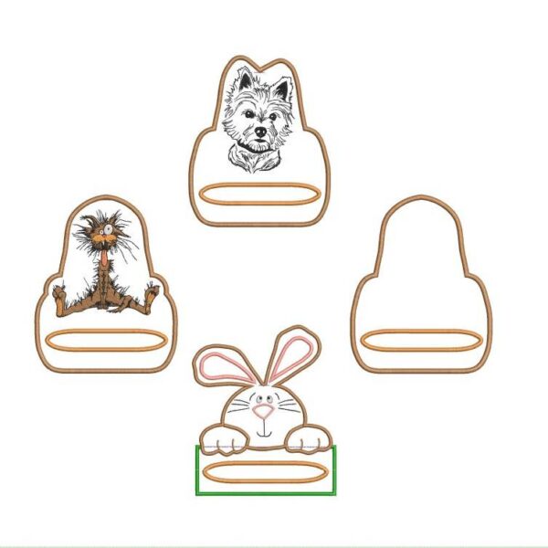 ITH Stickdatei Handtuchhalter