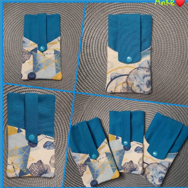 ITH Stickdatei Handyhülle mit Fach