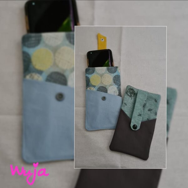 ITH Stickdatei Handyhülle mit Fach