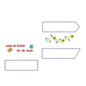 ITH Stickdatei Lesezeichen