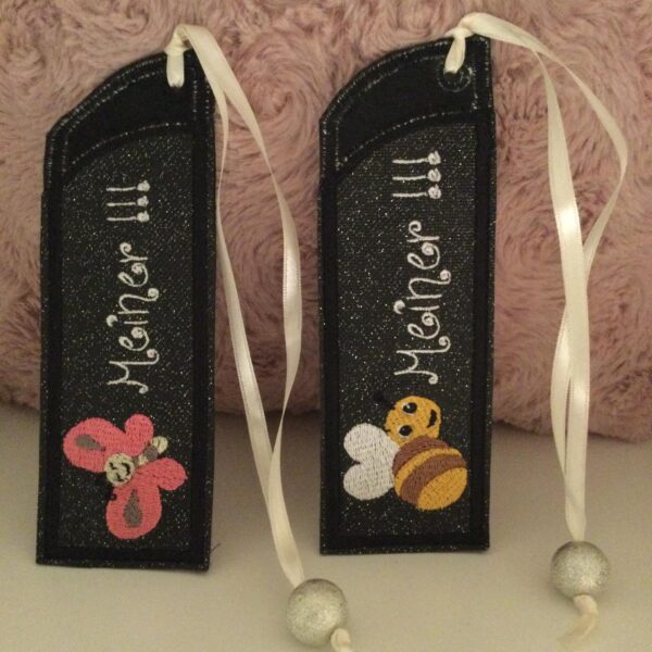 ITH Stickdatei Lesezeichen / Stifte-Etui