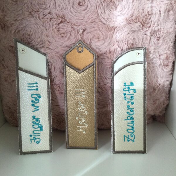 ITH Stickdatei Lesezeichen / Stifte-Etui