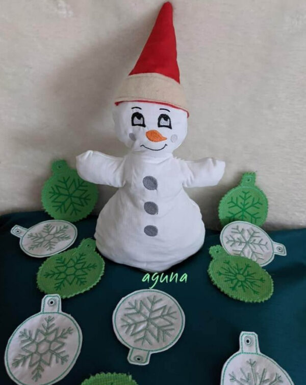 ITH Stickdatei Schneeflocken 5-er