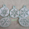 ITH Stickdatei Schneeflocken 5-er