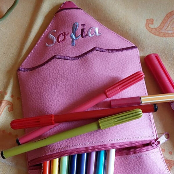 ITH Stickdatei Stiftetasche Buntstift