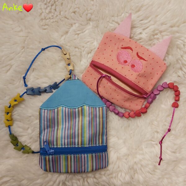 ITH Stickdatei Tasche Rechenkette Buntstift