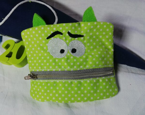 ITH Stickdatei Tasche Rechenkette Monsti