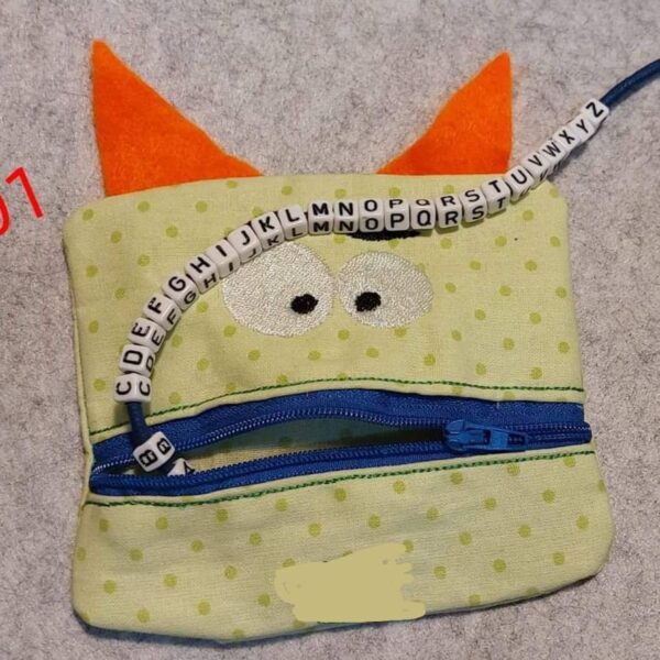 ITH Stickdatei Tasche Rechenkette Monsti