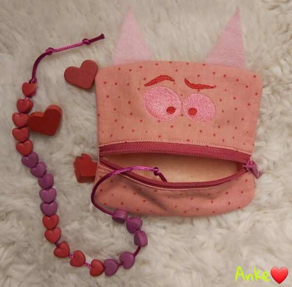 ITH Stickdatei Tasche Rechenkette Monsti