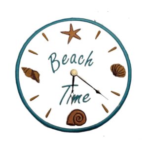 ITH Stickdatei Uhr Beachtime 🏖️