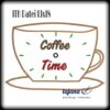 ITH Stickdatei Uhr Coffee-Time