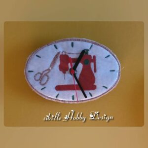 ITH Stickdatei Uhr Nähen