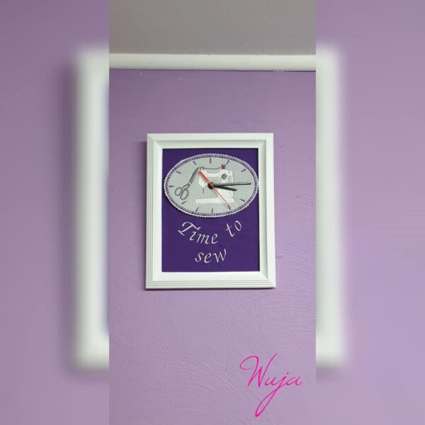 ITH Stickdatei Uhr Nähen