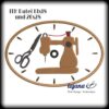 ITH Stickdatei Uhr Nähen