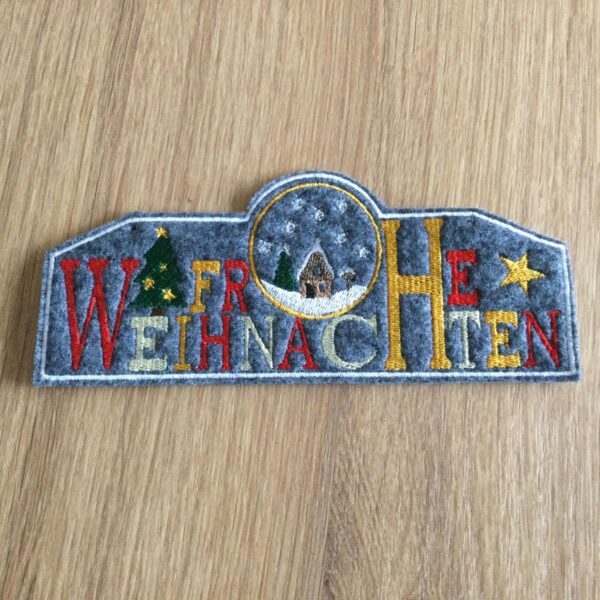 ITH Stickdatei Weihnachtsschilder