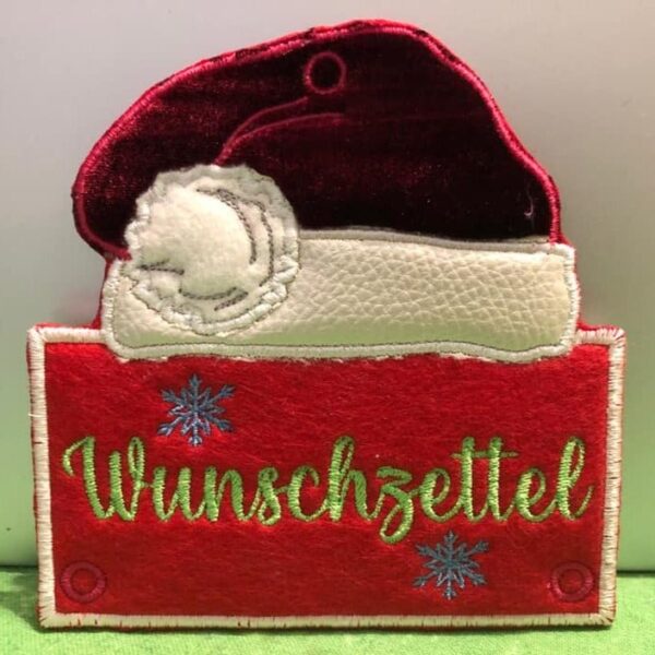 ITH Stickdatei Wunschzettel