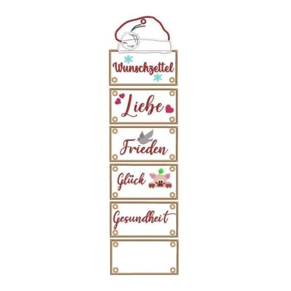 ITH Stickdatei Wunschzettel