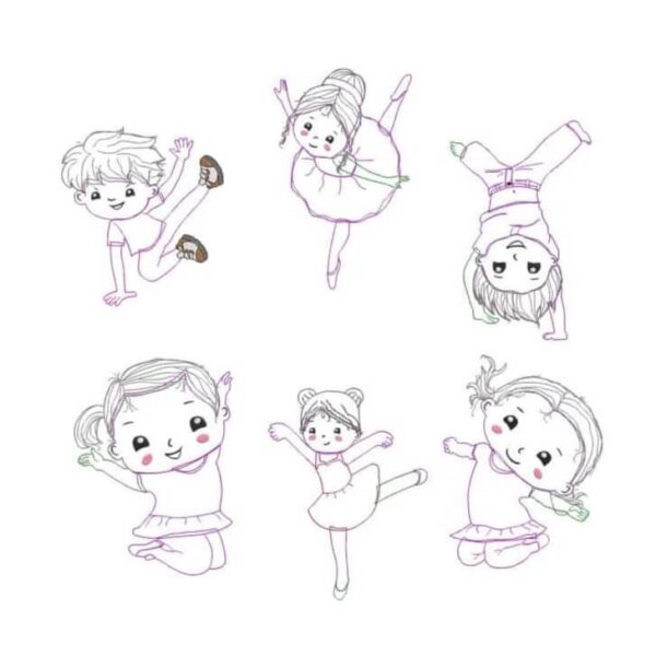 Stickdatei Tanzen Mega Set DanceKids