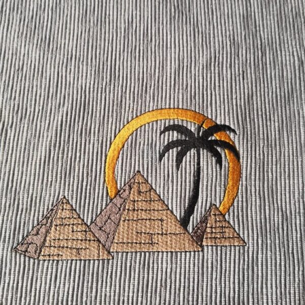 Stickdatei Pyramiden Ägypten – Silhouette Design