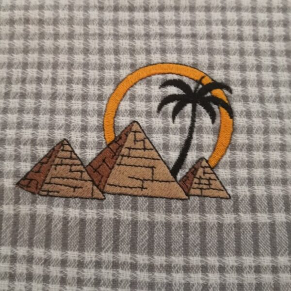 Stickdatei Pyramiden Ägypten – Silhouette Design