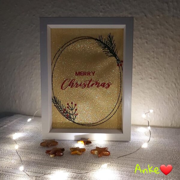Stickdatei Weihnachten Rahmen