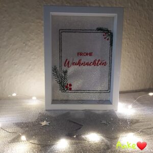 Stickdatei Weihnachten Rahmen