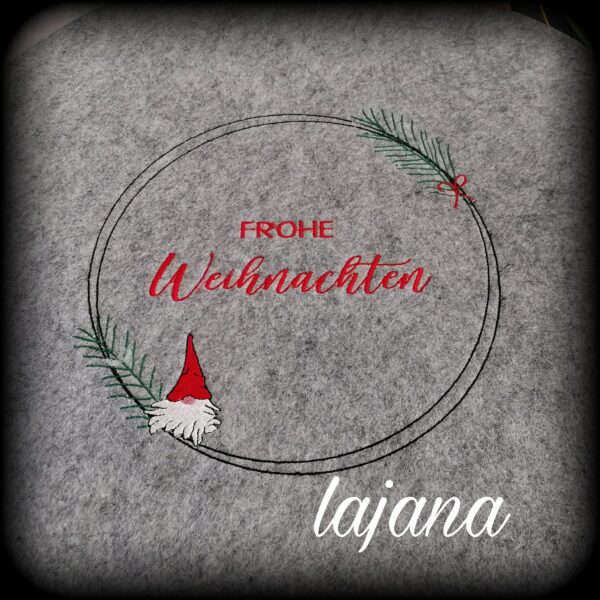 Stickdatei Weihnachten Rahmen