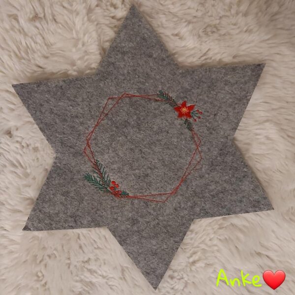 Stickdatei Weihnachten Rahmen