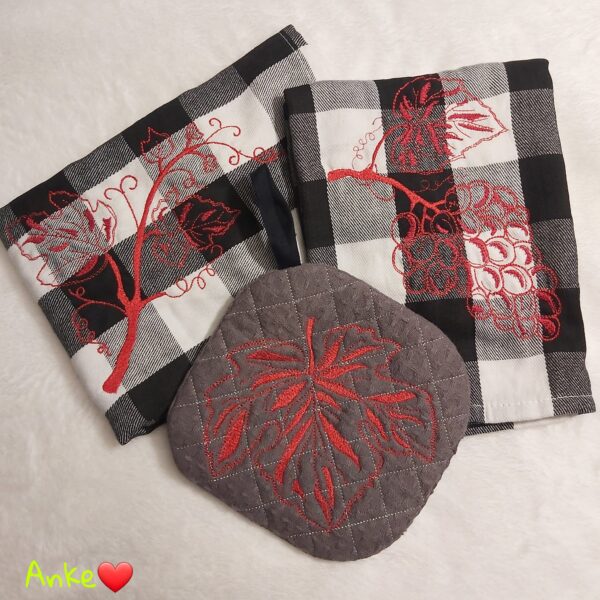 Stickdatei Serie Set WeinLaub