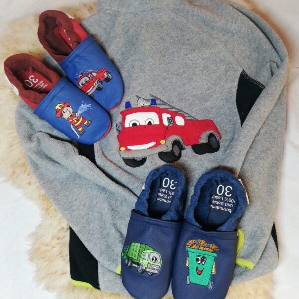 Stickdatei Feuerwehr Traktor Müllauto Set